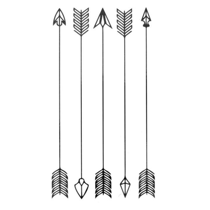 Tatouage éphémère temporaire minimaliste flèche arrow