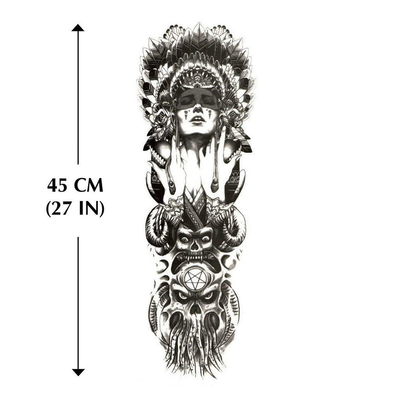 tatouage bras femme indienne attrape reve ephemere
