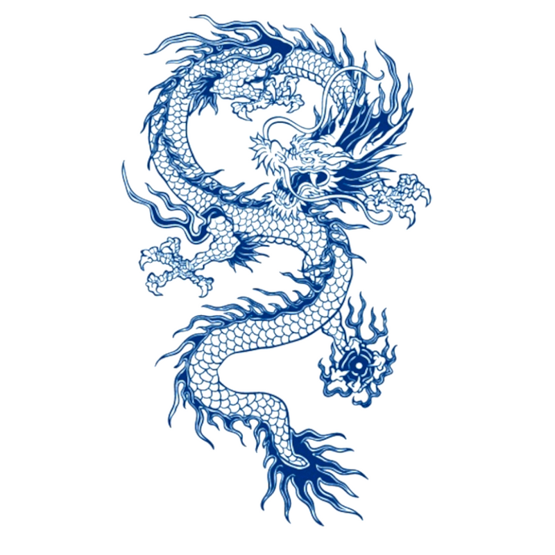 Tatuaggio Semipermanente Drago orientale
