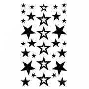 Tatouage éphémère temporaire étoiles féeriques noir