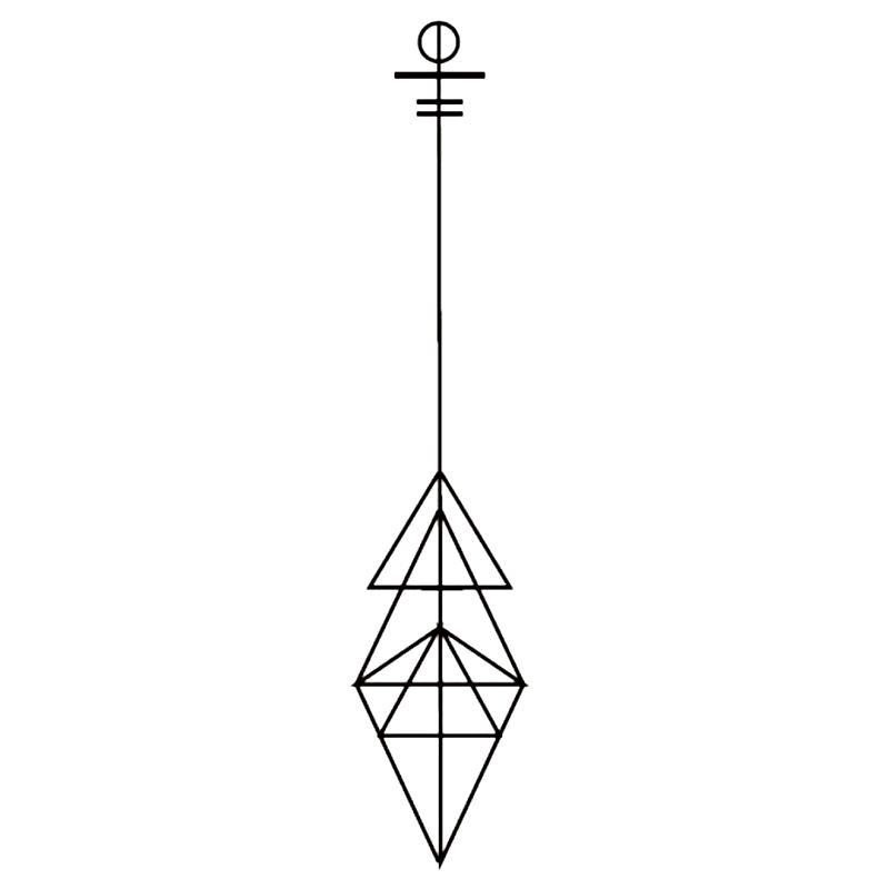 Tatouage éphémère temporaire minimaliste flèche géométrique