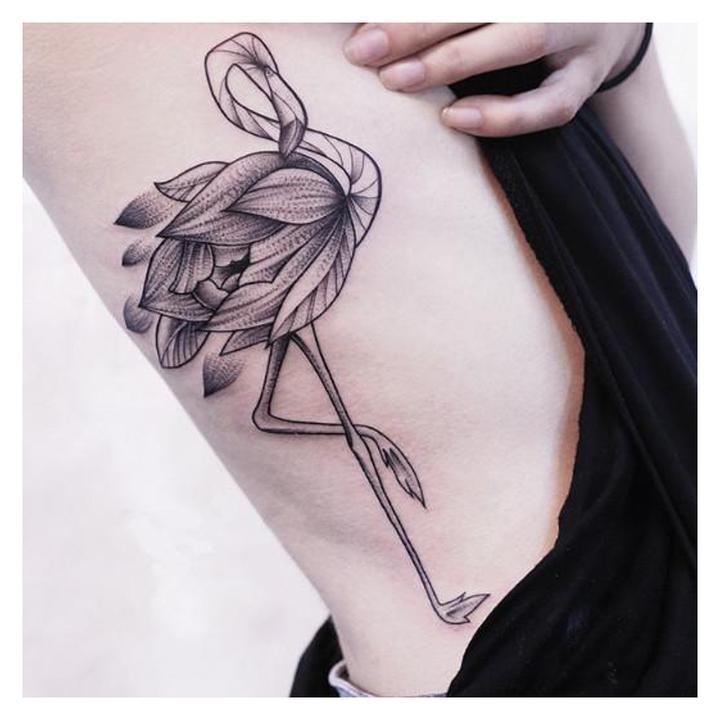 Tatouage éphémère temporaire animaux autruche oiseaux