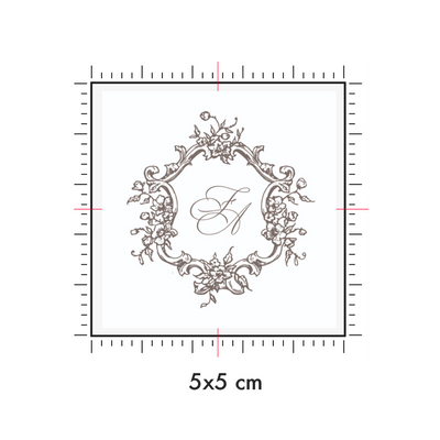 Tatuaggi temporanei personalizzati : 5 x 5 cm