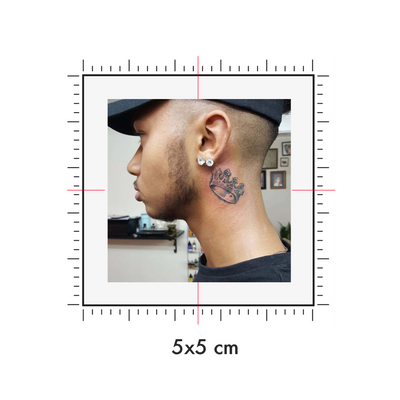 Tatuaggi temporanei personalizzati : 5 x 5 cm