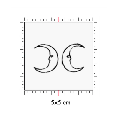 Tatuaggi temporanei personalizzati : 5 x 5 cm