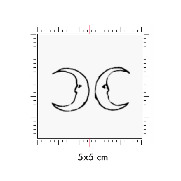 Tatuaggi temporanei personalizzati : 5 x 5 cm