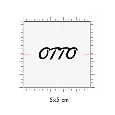 Tatuaggi temporanei personalizzati : 5 x 5 cm