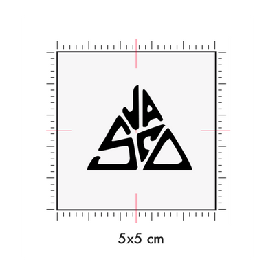 Tatuaggi temporanei personalizzati : 5 x 5 cm