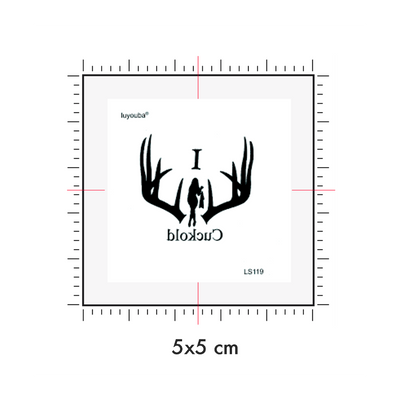 Tatuaggi temporanei personalizzati : 5 x 5 cm