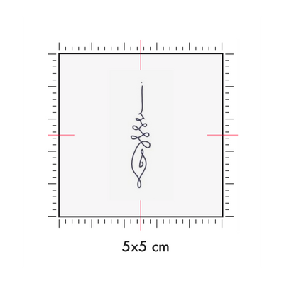 Tatuaggi temporanei personalizzati : 5 x 5 cm
