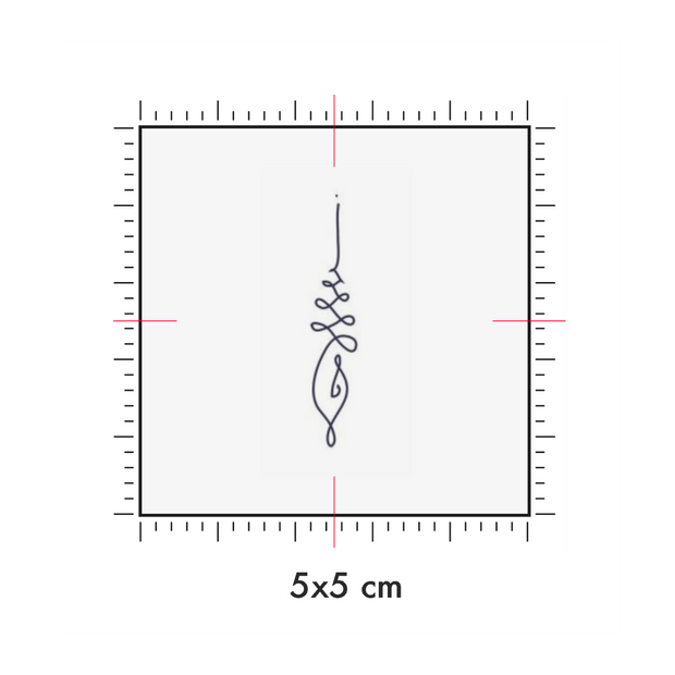 Tatuaggi temporanei personalizzati : 5 x 5 cm