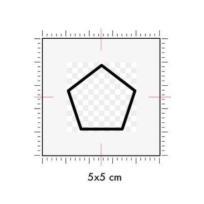 Tatuaggi temporanei personalizzati : 5 x 5 cm