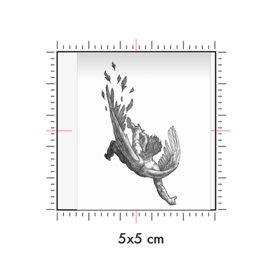Tatuaggi temporanei personalizzati : 5 x 5 cm