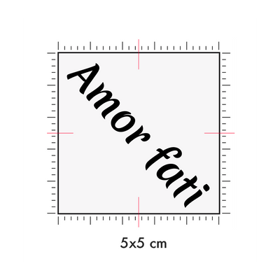 Tatuaggi temporanei personalizzati : 5 x 5 cm