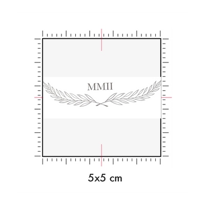 Tatuaggi temporanei personalizzati : 5 x 5 cm