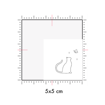Tatuaggi temporanei personalizzati : 5 x 5 cm