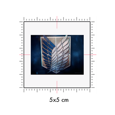 Tatuaggi temporanei personalizzati : 5 x 5 cm