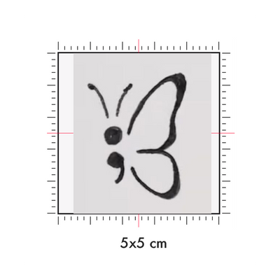 Tatuaggi temporanei personalizzati : 5 x 5 cm