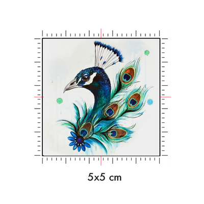 Tatuaggi temporanei personalizzati : 5 x 5 cm