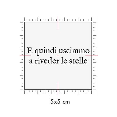 Tatuaggi temporanei personalizzati : 5 x 5 cm