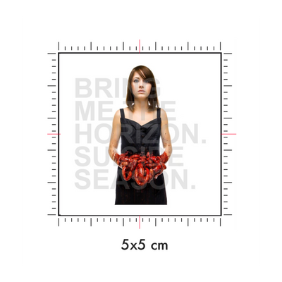 Tatuaggi temporanei personalizzati : 5 x 5 cm