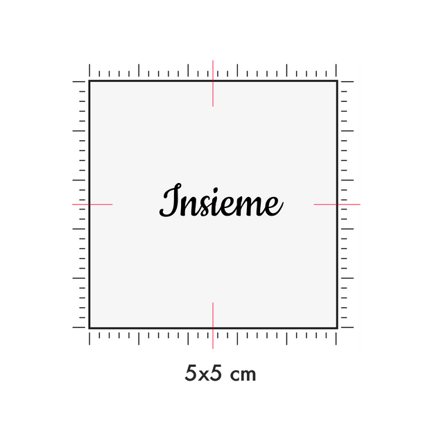 Tatuaggi temporanei personalizzati : 5 x 5 cm