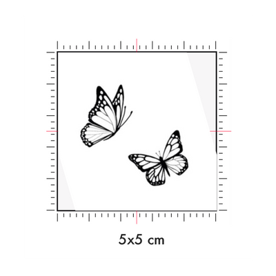 Tatuaggi temporanei personalizzati : 5 x 5 cm
