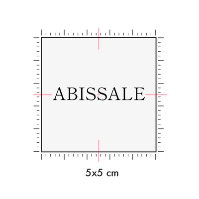 Tatuaggi temporanei personalizzati : 5 x 5 cm