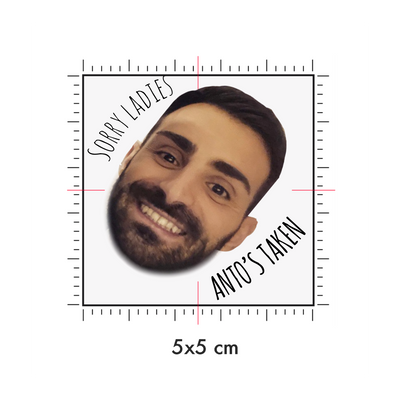 Tatuaggi temporanei personalizzati : 5 x 5 cm