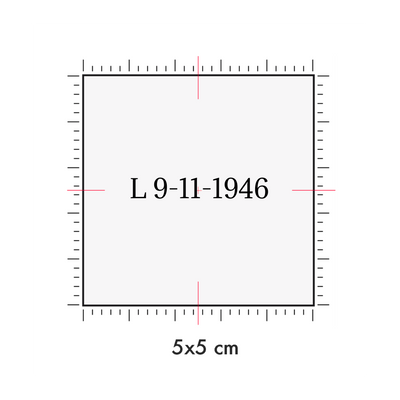 Tatuaggi temporanei personalizzati : 5 x 5 cm