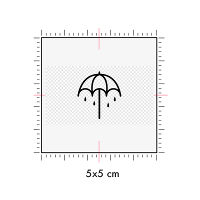 Tatuaggi temporanei personalizzati : 5 x 5 cm