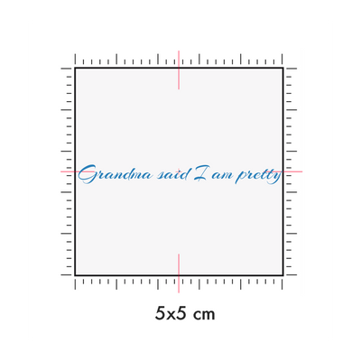 Tatuaggi temporanei personalizzati : 5 x 5 cm