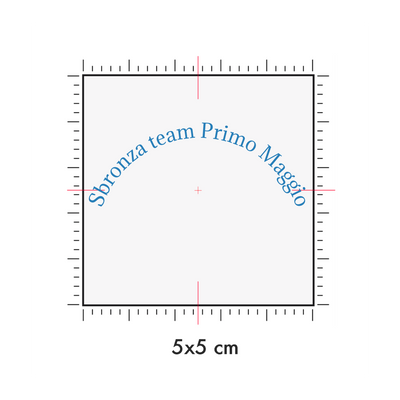 Tatuaggi temporanei personalizzati : 5 x 5 cm