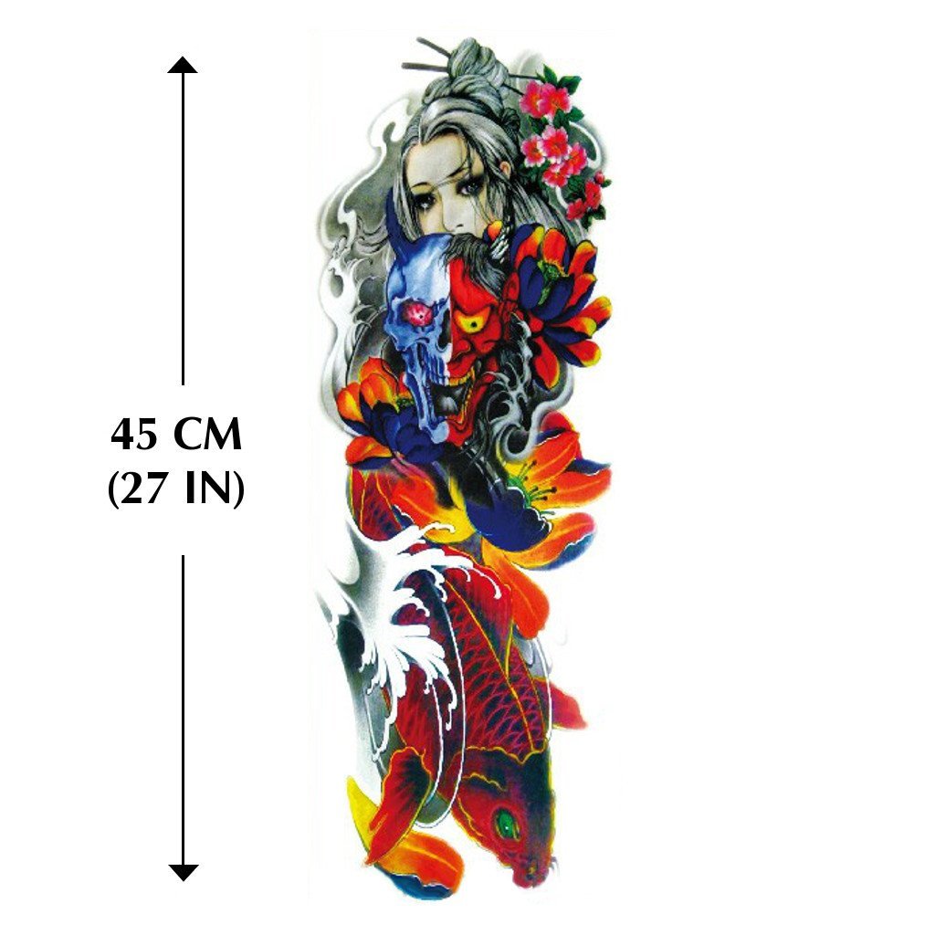 dessin tatouage bras japonais femme