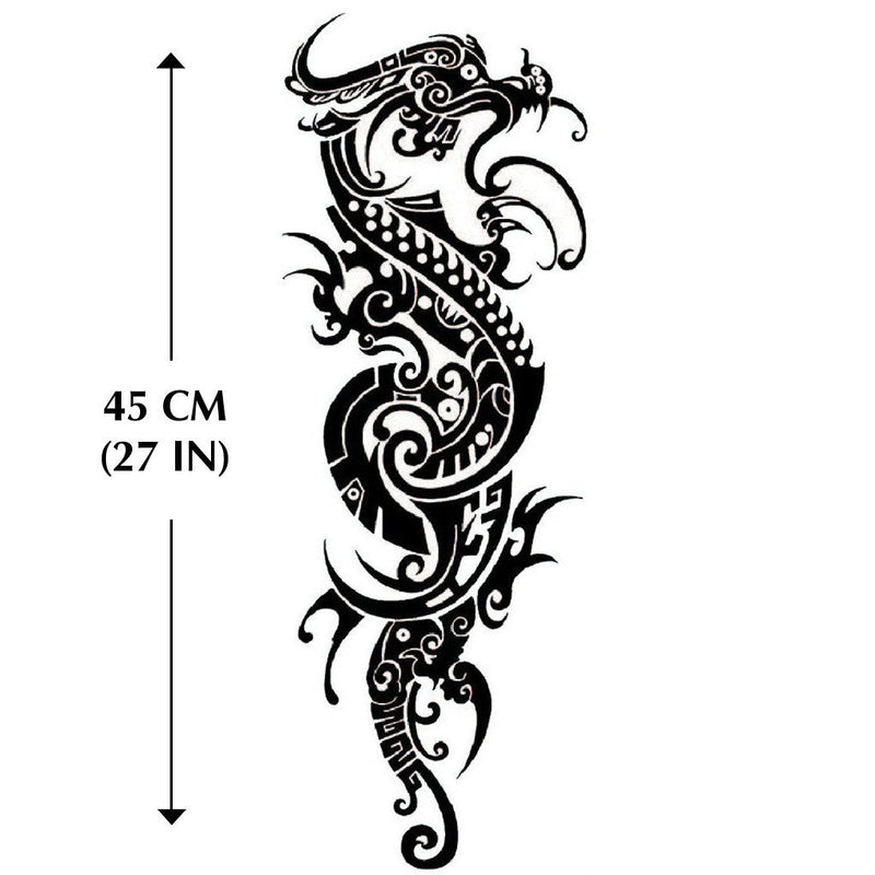 tatouage dragon maori homme femme bras jambe