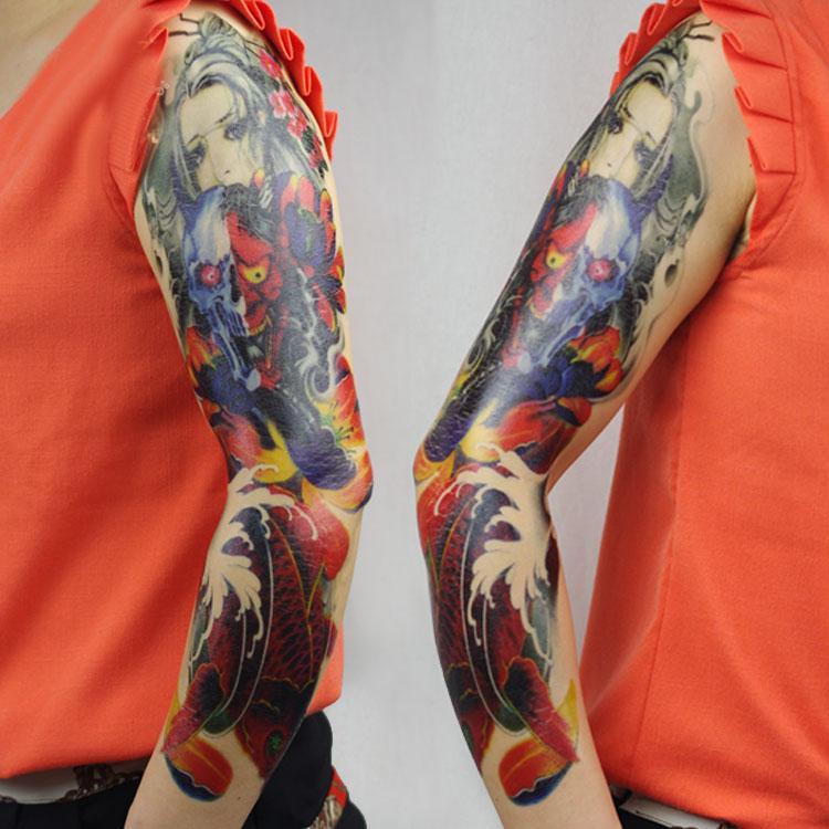 tatouage temporaire japonais femme poisson